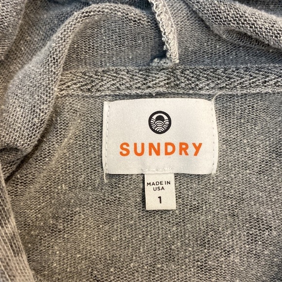 Sundry | Leopard Drawstring Hoodie‎ | Popover Sweatshirt - Picture 11 of 14